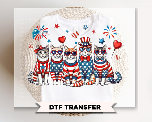 Patriotic Dogs DTF Transfer, Ready to Press, 4th of July Dog Lover Tshirt Design