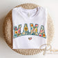 Floral Mama DTF Transfer, Ready to Press Tshirt Design, Mother's Day Gift