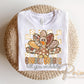 Gobble Till You Wobble DTF Transfer, Ready to Press, Thanksgiving Turkey Tshirt Design