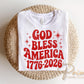 God Bless America 250th Anniversary DTF Transfer, 4th of July Tshirt Design