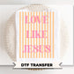 Love Like Jesus DTF Transfer, Ready to Press, Striped Christian Tshirt Design