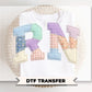 Patchwork Quilted Registered Nurse DTF Transfer, Grandma Core, Cottagecore RN Tshirt Design