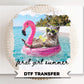 Feral Girl Summer DTF Transfer, Funny Summer T-Shirt Design