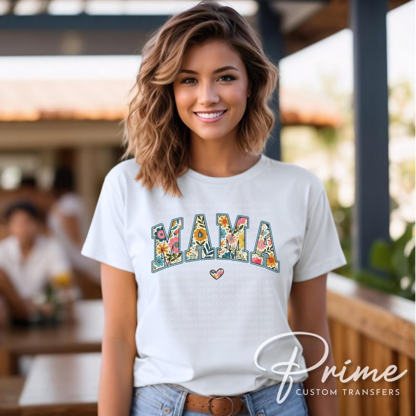 Floral Mama DTF Transfer, Ready to Press Tshirt Design, Mother's Day Gift