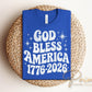 God Bless America 250th Anniversary DTF Transfer, 4th of July Tshirt Design