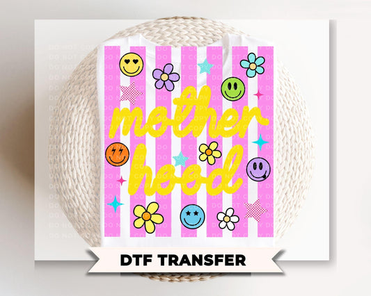 Striped Coquette Motherhood DTF Transfer, Gift for Mom, Trending Tshirt Design