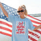 God Shed His Light on Thee DTF Transfer, 4th of July Tshirt Design