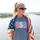 USA Lace Coquette DTF Transfer, Ready to Press, 4th of July Tshirt Design