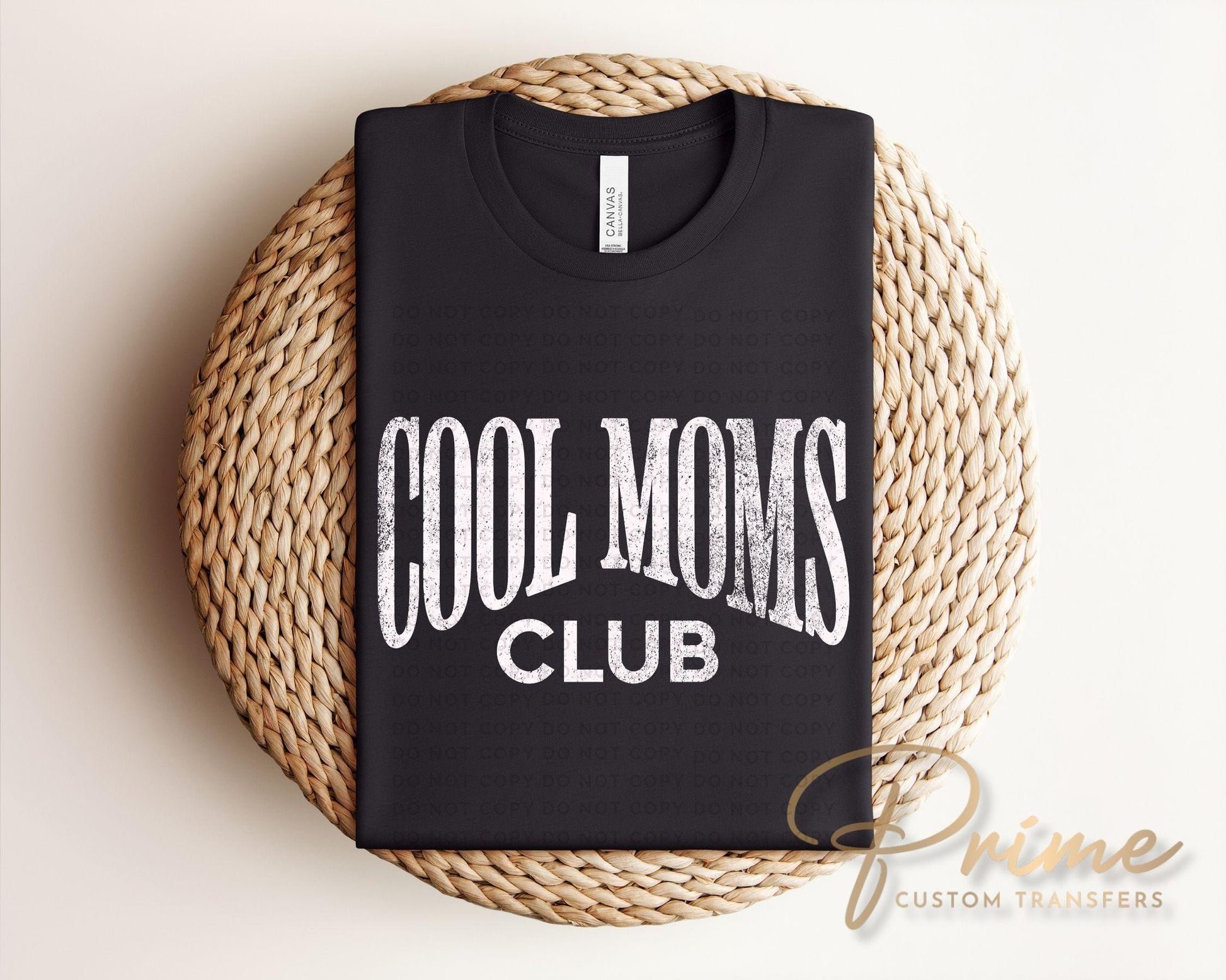 Cool Moms Club DTF Transfer, Ready to Press T-shirt Design, Gift for Mother's Day