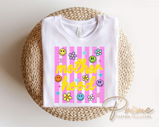 Striped Coquette Motherhood DTF Transfer, Gift for Mom, Trending Tshirt Design