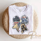 American Flag Bow DTF Transfer, Memorial Day, 4th of July Tshirt Design