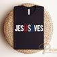 Jesus Saves DTF Transfer, Ready to Press, Christian 4th of July Tshirt Design