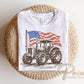 Patriotic Tractor DTF Transfer, Ready to Press, Boys 4th of July Tshirt Design