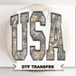 Camoflauge USA DTF Transfer, Ready to Press, 4th of July Tshirt Design
