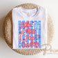 Little Miss Firecracker DTF Transfer, Ready to Press, Coquette 4th of July Tshirt Design