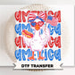 Patriotic Goose DTF Transfer, Ready to Press, Cottagecore 4th of July Tshirt Design