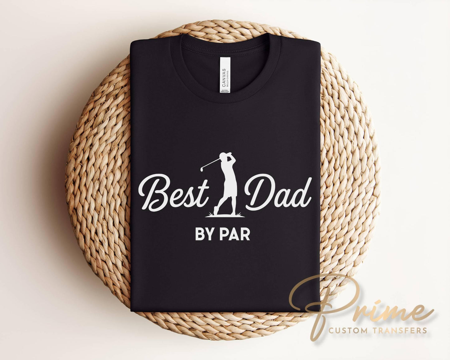 Best Dad By Par DTF Transfer, Ready to Press, Father's Day Golf Tshirt Design