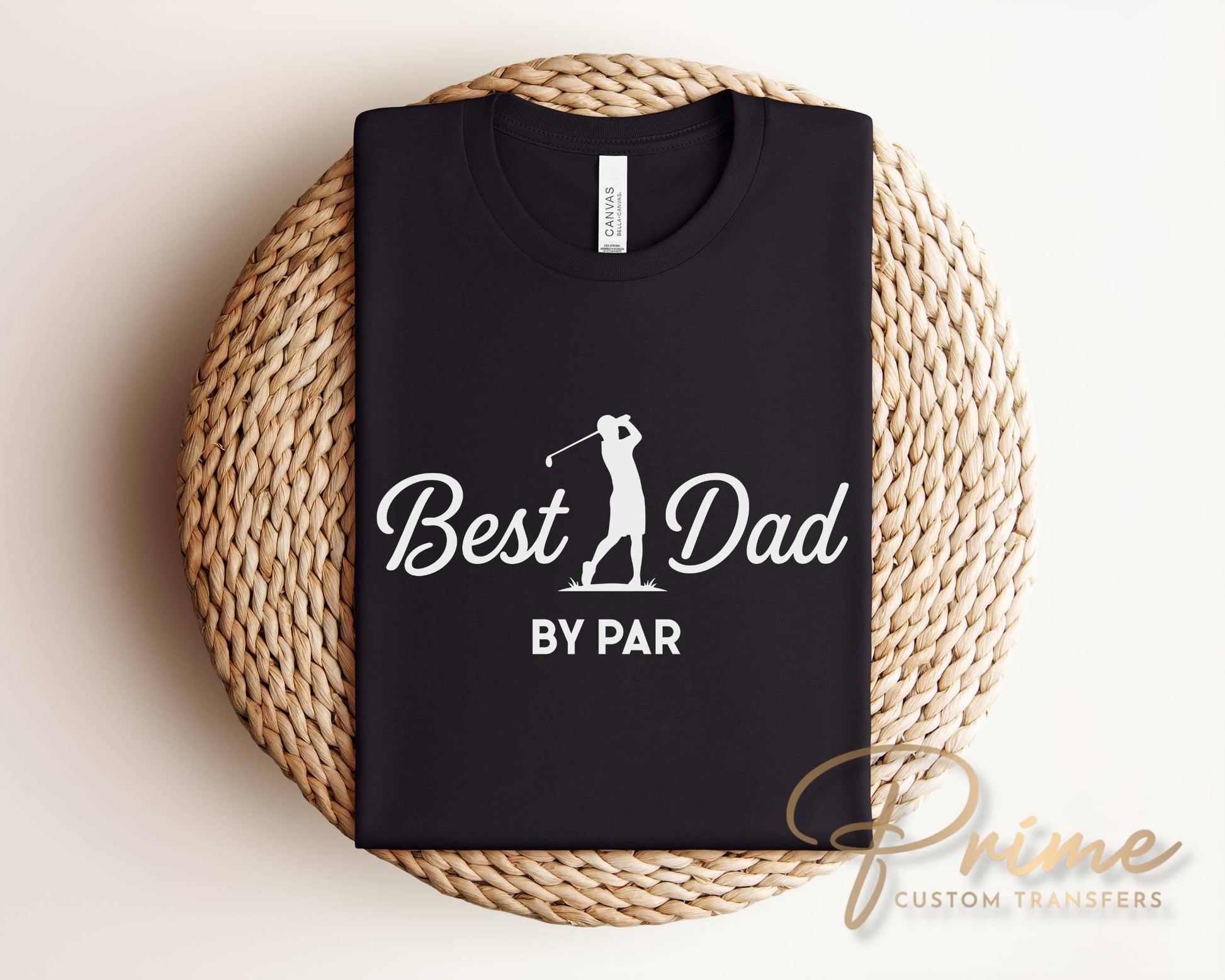 Best Dad By Par DTF Transfer, Ready to Press, Father's Day Golf Tshirt Design