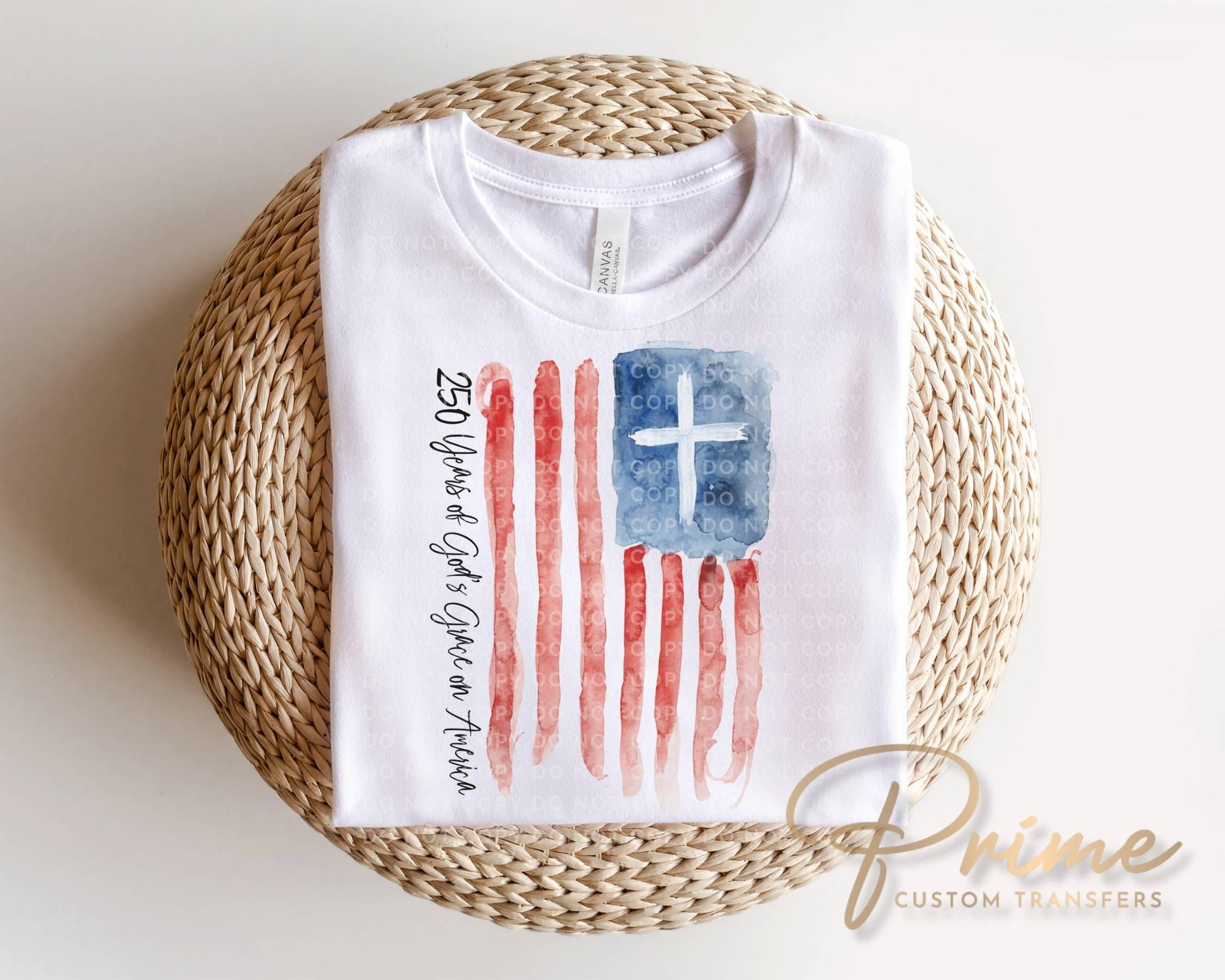 America 250 Anniversary DTF Transfer, Ready to Press, 4th of July Tshirt Design
