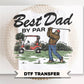 Best Dad By Par DTF Transfer, Father's Day Gift, Funny Bigfoot Tshirt Design