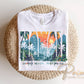 Hawaii DTF Transfer, Ready to Press, Summer Family Vacation T-shirt Design
