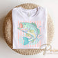 Preppy Bass Fish DTF Transfer, Ready to Press, Coastal Summer T-Shirt Design