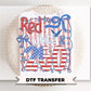 Red White & 250 Anniversary DTF Transfer, Coquette 4th of July Tshirt Design