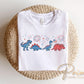 Patriotic Dinosaurs DTF Transfer, Ready to Press, Boys 4th of July Tshirt Design