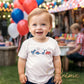 Patriotic Dinosaurs DTF Transfer, Ready to Press, Boys 4th of July Tshirt Design