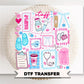 Nurse Life Doodle Collage DTF Transfer, Ready to Press, Nursing Tshirt Design