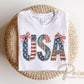 Faux Quilted USA DTF Transfer, Memorial Day, 4th of July Tshirt Design