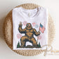 American Bigfoot DTF Transfer, Ready to Press, Mens 4th of July Tshirt Design