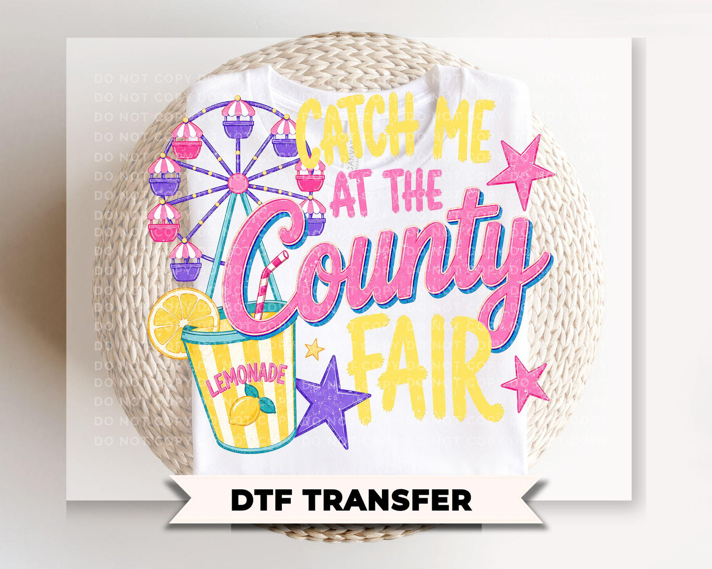 Day at The Fair DTF Transfer, Ready to Press, Carnival T-Shirt Design