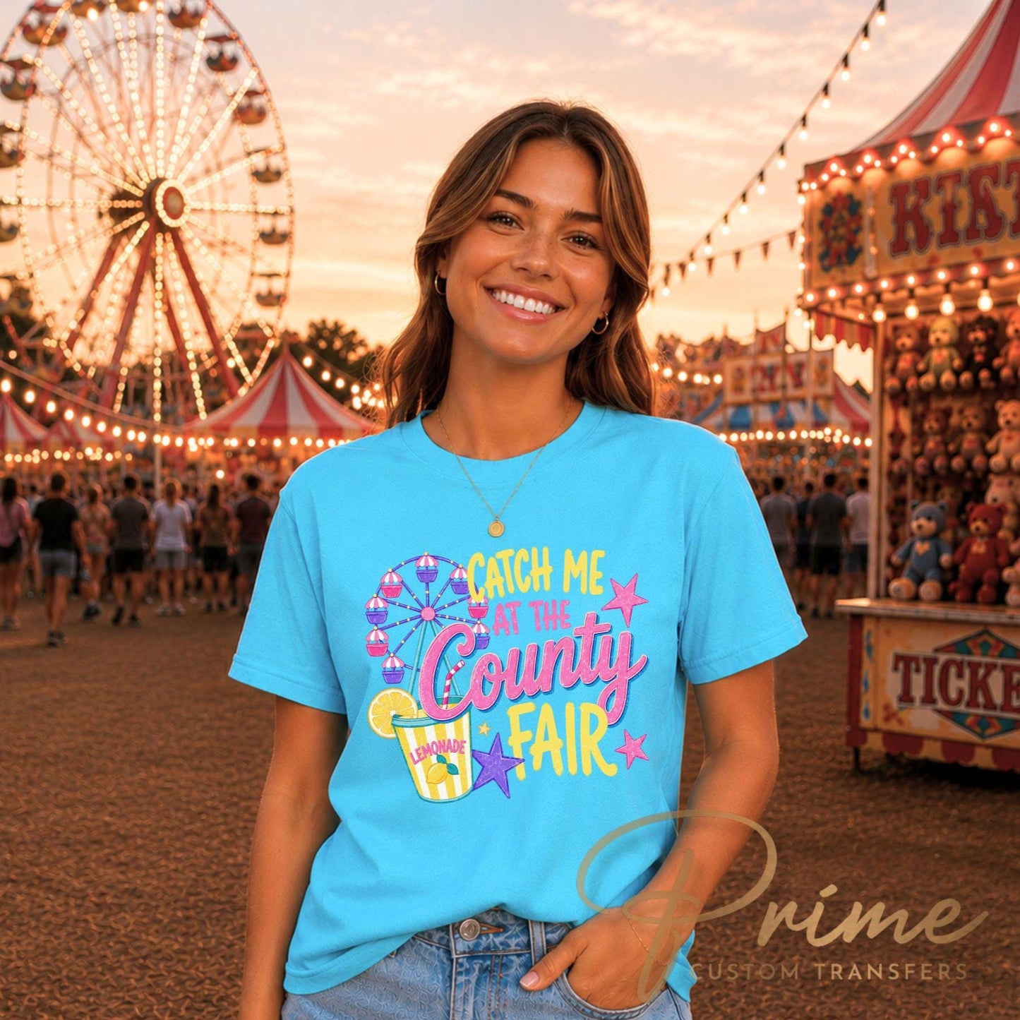 Day at The Fair DTF Transfer, Ready to Press, Carnival T-Shirt Design