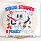 Stars Stripes And Pearly Whites DTF Transfer, Dentist Assistant, 4th of July T-shirt Transfer