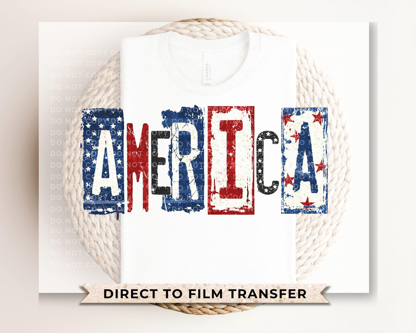 America 250th Anniversary DTF Transfer, Ready to Press, 4th of July Tshirt Design