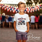 Patriotic Monster Truck DTF Transfer, Ready to Press, Boy 4th of July Tshirt Design