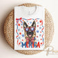 Patriotic German Shepherd DTF Transfer, Ready to Press, 4th of July Tshirt Design