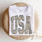 Camoflauge USA DTF Transfer, Ready to Press, 4th of July Tshirt Design
