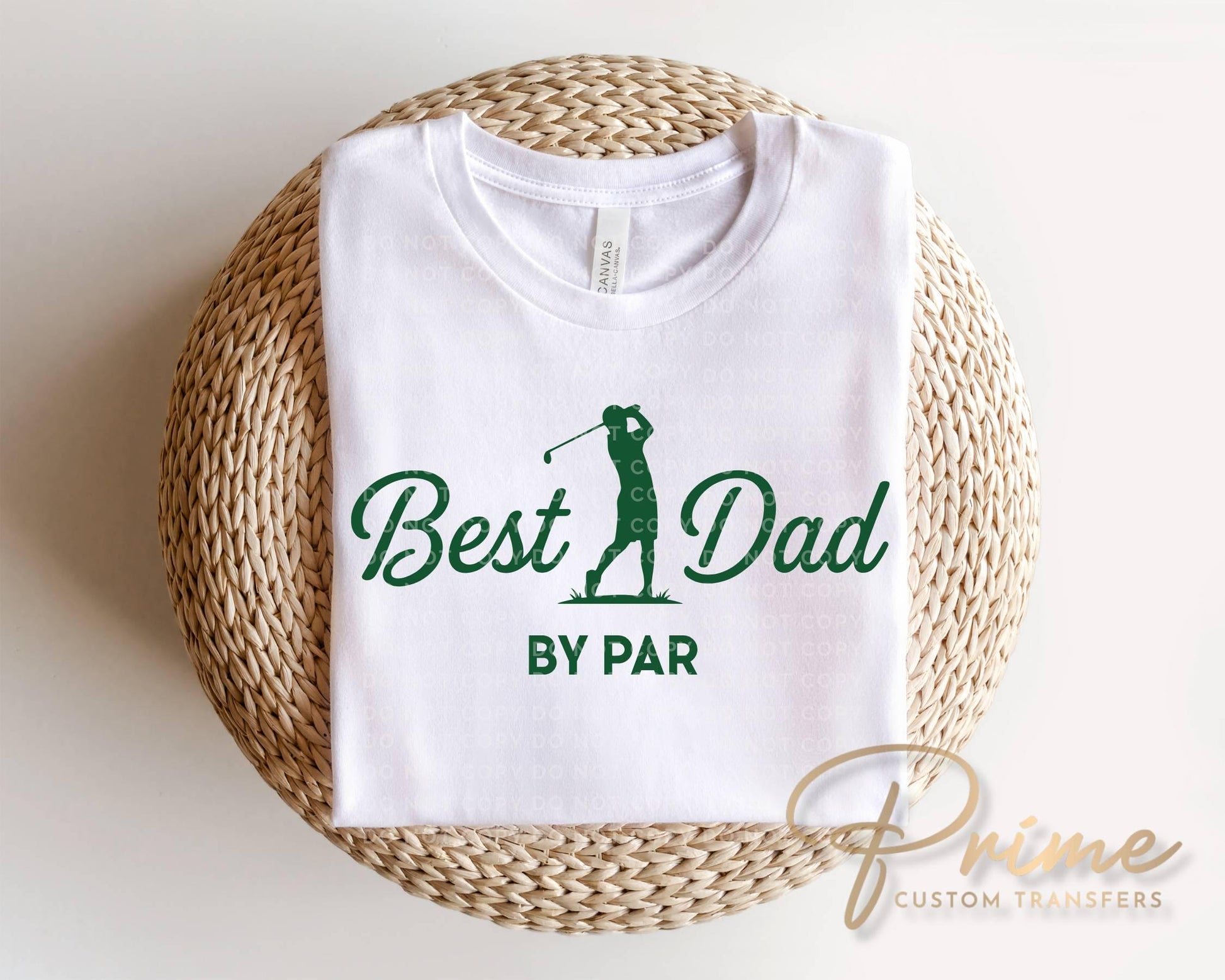Best Dad By Par DTF Transfer, Ready to Press, Father's Day Golf Tshirt Design