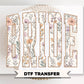 Boho Floral Bride DTF Transfer, Ready to Press, Bridal Party T-shirt Design