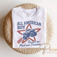 All American Boy DTF Transfer, Ready to Press, 4th of July Tshirt Design