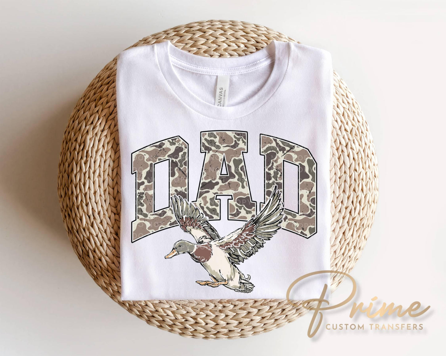 Duck Hunting Dad DTF Transfer, Ready to Press, Father's Day Tshirt Design