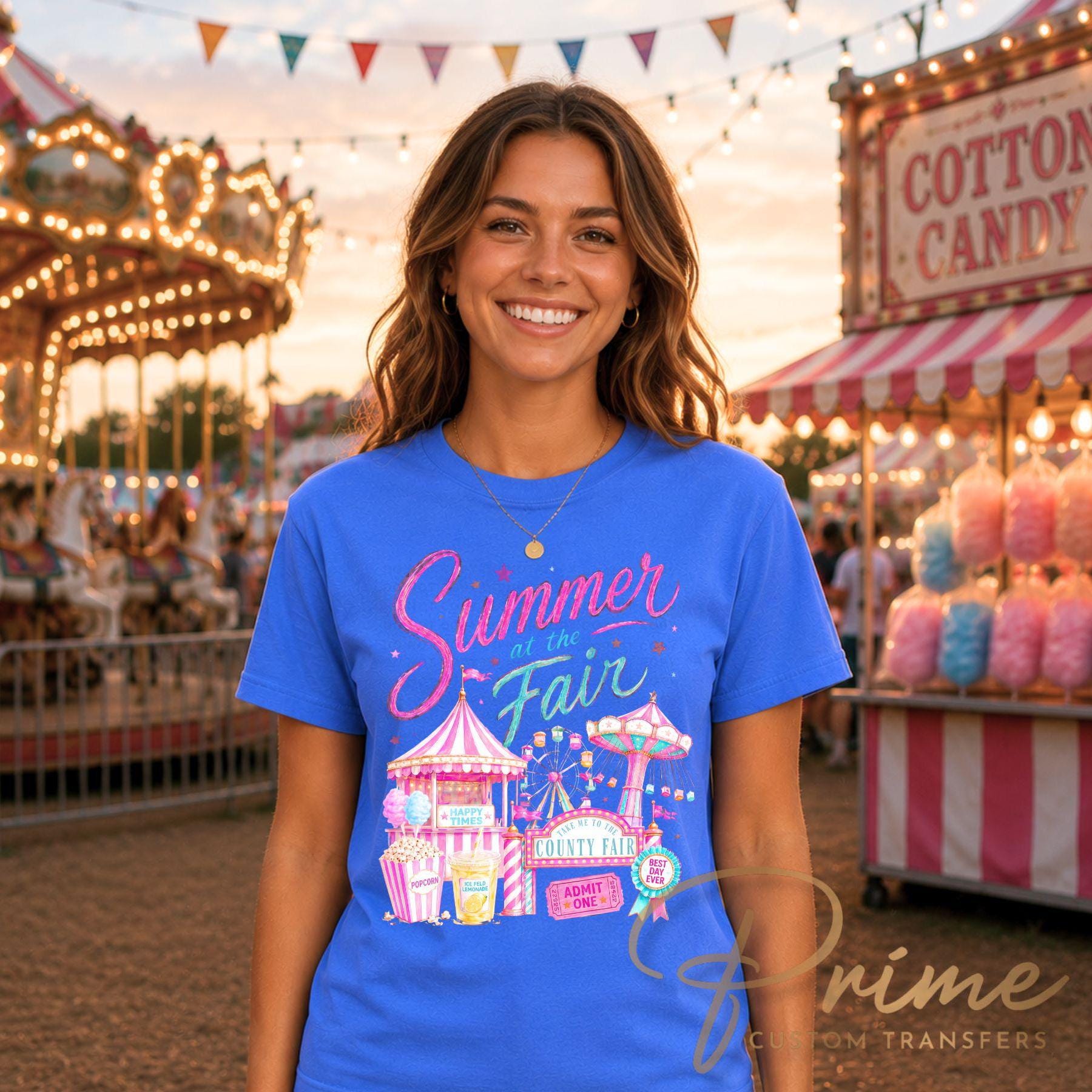 Day at The Fair DTF Transfer, Ready to Press, County Fair T-Shirt Design