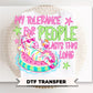My Tolerance for People Lasts This Long DTF Transfer, Funny Zebra T-Shirt Design