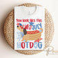 Patriotic Dachshund DTF Transfer, Ready to Press, Funny 4th of July Tshirt Design
