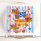 Patriotic Dachshunds DTF Transfer, Ready to Press, 4th of July Tshirt Design