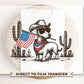 Patriotic Dachshund DTF Transfer, Western Cowboy, 4th of July Tshirt Design