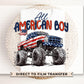 Patriotic Monster Truck DTF Transfer, Ready to Press, Boy 4th of July Tshirt Design