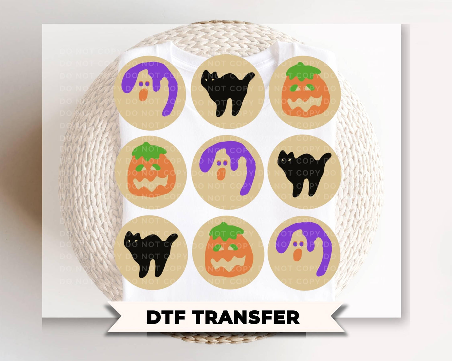 Halloween Sugar Cookie DTF Transfer, Ready to Press, Trendy Fall Tshirt Design